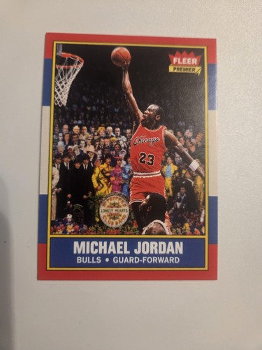 1986 Fleer Michael Jordan Rookie + Beatles Sgt. Pepper Art Card!!!!!
