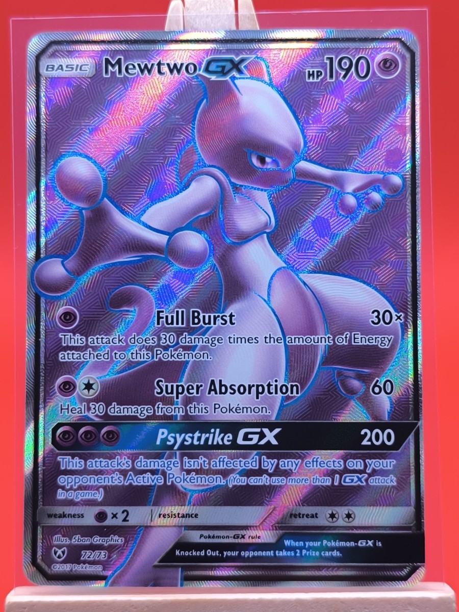 Mewtwo GX 72/73 Shining Legends Ultra Rare Full Art Holo Pokemon
