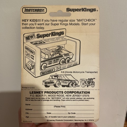 Matchbox No. 4 Metallic Purple 1957 Chevy 1979 Blister Card - Picture 3 of 3