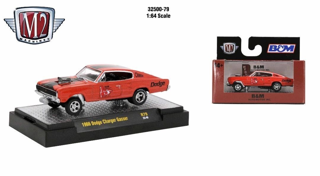 M2 Machines Auto-Thentics Release 79 - 1966 Dodge Charger Gasser
