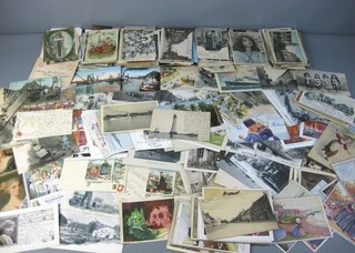 Konvolut alte Ansichtskarten Postkarten Mix teils gelaufen Ausland vor 1945
