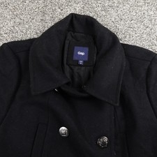 ジャケット・アウター 90s OLD GAP pea coat 10 botton BLACK XXL Gap Pea Coat Black Coats, Jackets & Vests for Women for sale | eBay