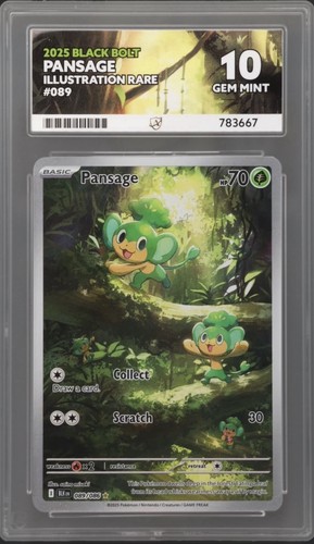 Pansage graded ACE 10 for sale on eBay