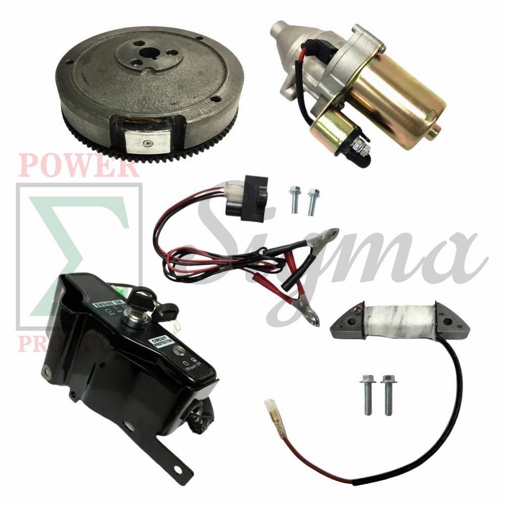 Electric Start Kit For Manual Recoil Start 337cc 389cc 420cc