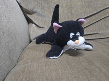 Tonka Pound Puppies Kitten Newborn Black And White Cat 7"