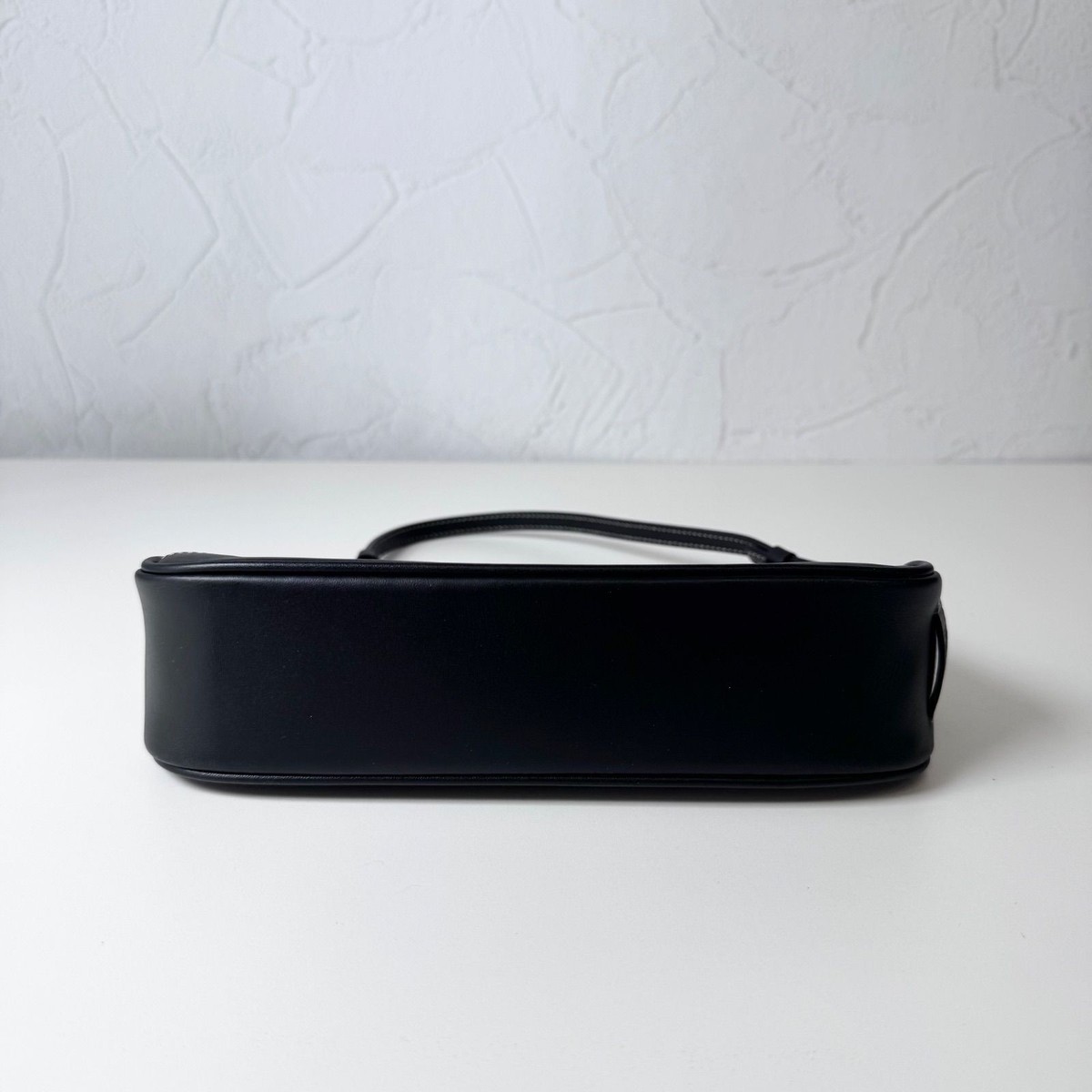 COACH 6094 Black Signature Demi Mini Pouch Bag Canvas Leather Y2K