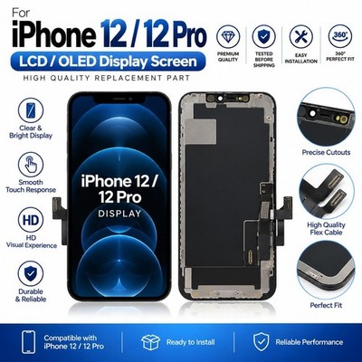 iPhone 12 / 12 Pro Display Screen Replacement LCD OLED Touch Screen Assembly
