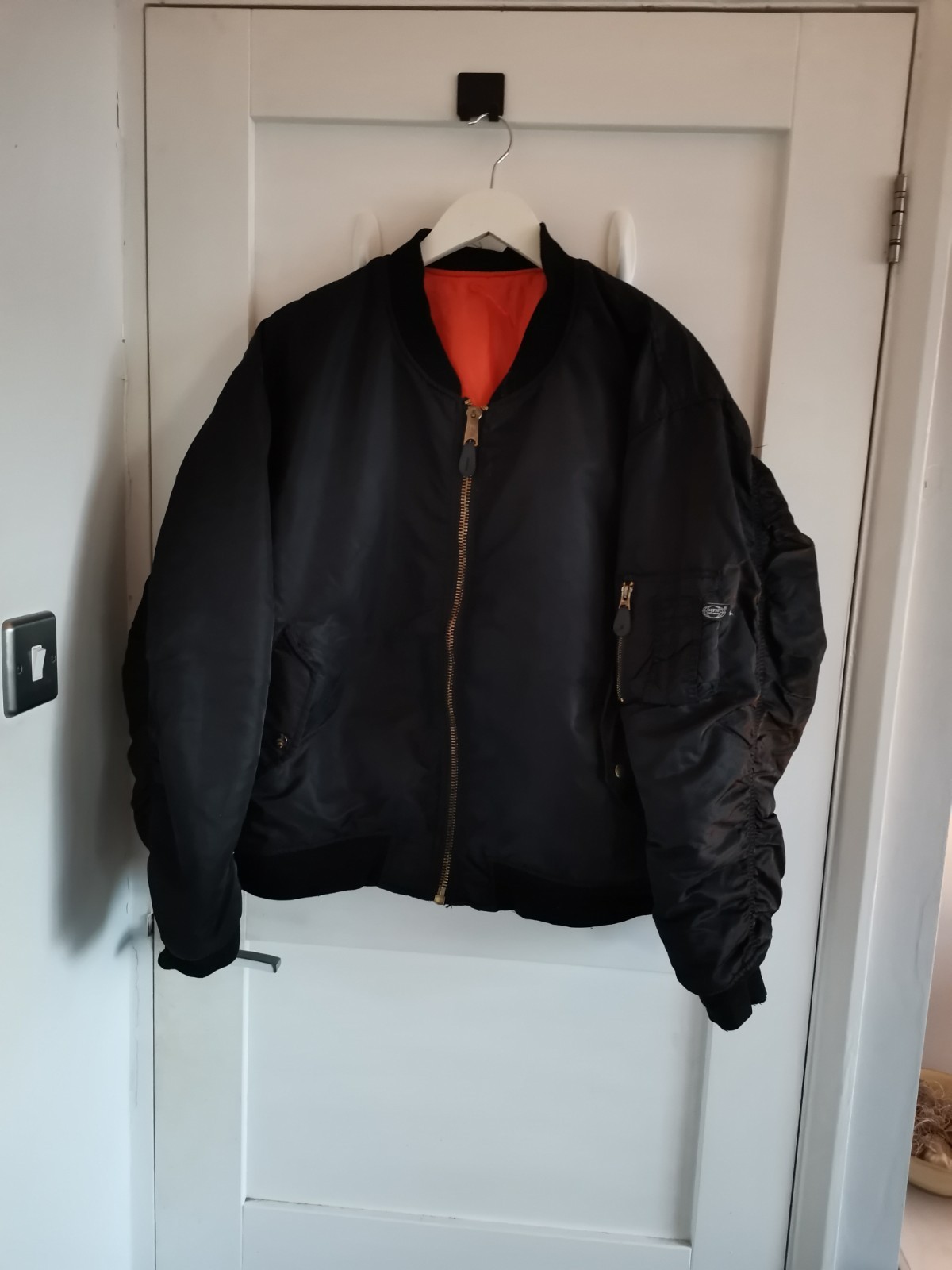 Pilot Jacket MA1 Army Style Bomber Jacket Aviator Jacket Black