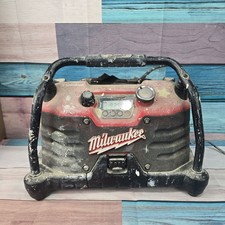 Milwaukee Job Site Radio Powered By Rockford Fosgate 49-24-0200 Works Well