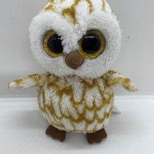 Ty Beanie Boos SWOOPS the Owl 6" Plush Stuffed Animal Toy Glitter Eyes