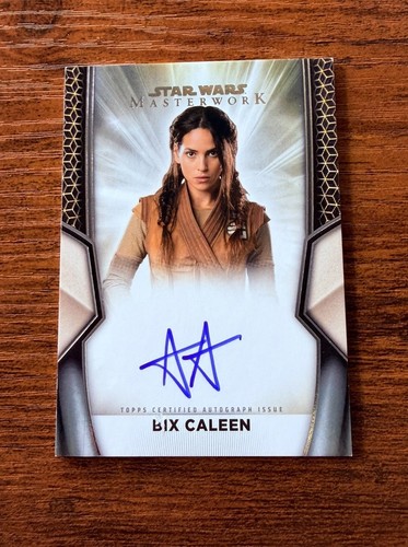 2025 Star Wars Masterworks Adria Arjona As Bix Caleen Auto ON CARD AUTO A-AA