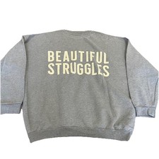 Bellissima Felpa Struggles Vestibilità Oversize Danny Williams Uomo Taglia XL