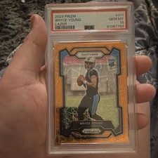 Panini 2023 Prizm Bryce Young Lazer Prizm Rookie PSA 10 Panthers #311