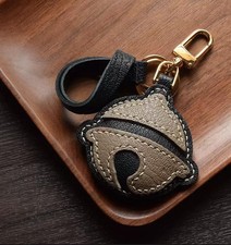 Handmade Car Keychain Key Ring Real Leather Bag Charm Women Bag Accessories Gift