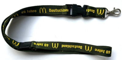 McDonald´s Deutschland 40 Jahre Schlüsselband Lanyard NEU (H34)
