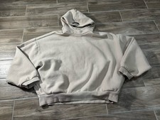 FEAR OF GOD ESSENTIALS Light Oatmeal Hoodie Sweatshirt Men's Size XL Pullover