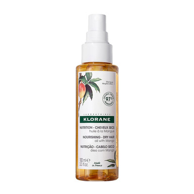 Klorane Nourishing Dry Hair Oil Mango Hydrating And Protecting Bi-Phase Spray