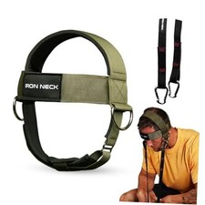 , Versatile Neck Exerciser, Strengthener and Olive Green - Classic Harness