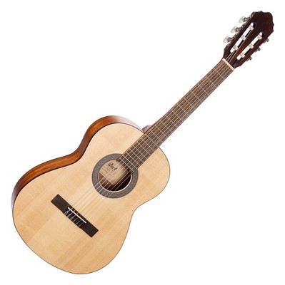 Super 3/4 Einsteiger Klassikgitarre von Cort mit massiver Fichtendecke Open Pore