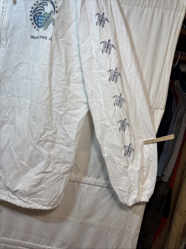 Giacca a vento vintage Yachtclub anni 90 arancione spiaggia, AL bianca tartaruga zip cotone uomo XXL - Foto 6 di 14