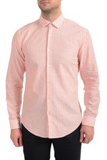 Hugo Boss "Rikki 53F" Men's Slim Fit Striped Long Sleeve Casual Shirt