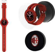 Orologio Da Polso A.C. MILAN per Ragazzi in Silicone, Prodotto Ufficiale, Calcio