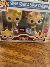 Funko Pop: Super Sonic & Super Shadow 2-Pack Flocked (Target Con Exclusive)