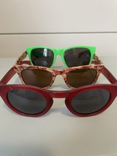 Sunglasses Lot Plastic Frame Green Red Multi Extra Pairs For Boat Car Kids Beach