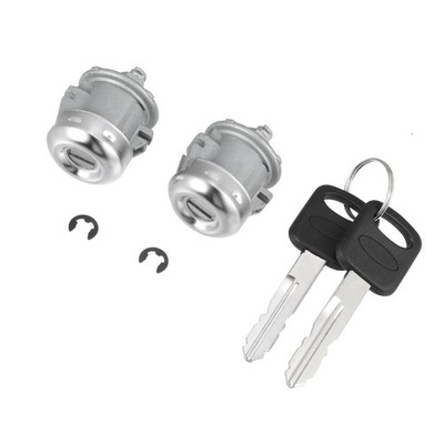 NO. 7C3Z1521990A Door Lock Cylinder Set W/ 2 Keys for Ford F150 F250 F350 F45...