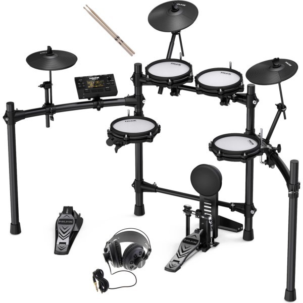 NUX DM-210 E-Drum Set + Studiokopfhörer + Drumsticks | Neu