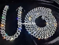 Miami Cuban ICED Designer CZ Link Chain COMBO SET Mens Plated Hip Hop Jewelry