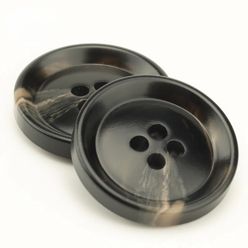 10x Round Resin 4 Holes Sewing Buttons Suit Coat Button for Clothing DIY Sew New - Image 3 of 4