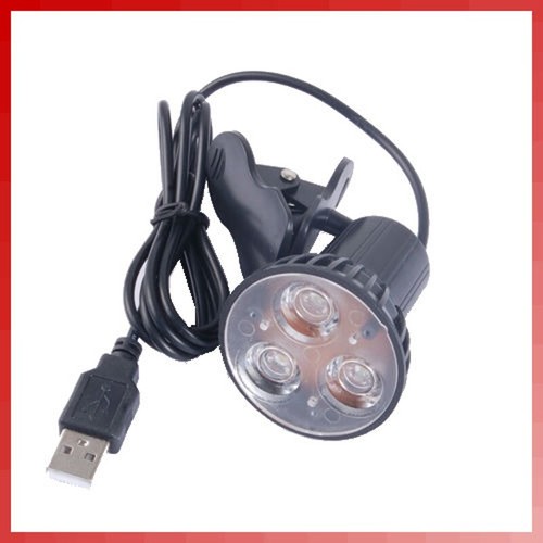 USB 3 LED Clamping Clip Light Bulb Lamp for Desktop Notebook PC Laptop Reading - Afbeelding 4 van 6