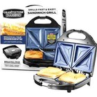 Granitestone Diamond Blue Sandwich Maker, Toaster and Electric Panini Grill with