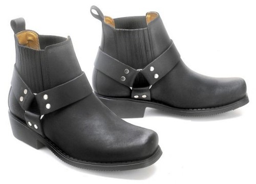 Kochmann City Biker Motorcycle Shoes, Black, Size 39 for Men
