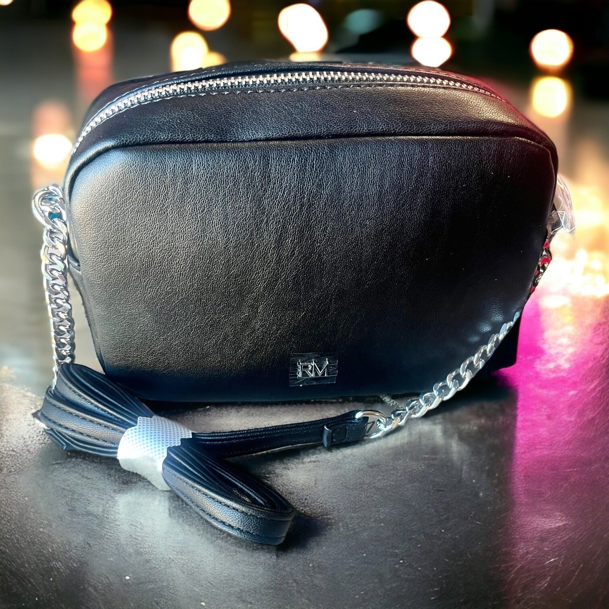 Rebecca Minkoff Black Quilted Studded Crossbody Bag Purse Rebecca Minkoff Black Quilted Studded Crossbody Bag Purse