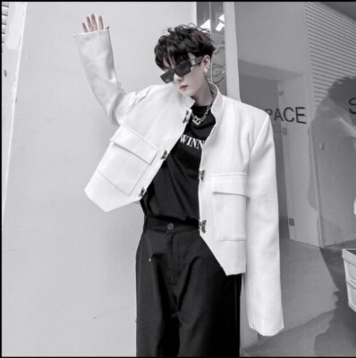 激レア✨98awYohji Yamamoto オーバーサイズジャケット Japanese women Cool girl Yamamoto style coat Long sleeve loose