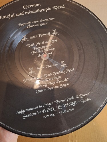 NARGAROTH Fuck Off Nowadays Black Metal picture LP / Mayhem, Gorgoroth, 1349 - Picture 9 of 9