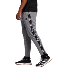 NWT 2XL Adidas Mens Pro Madness Basketball Track Pants Heather Gray/Black DU1695