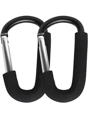 2x Karabiner Baby Buggy Clips Kinderwagentasche Haken Kinderwagen Buggys Buggy Lauflernwagen
