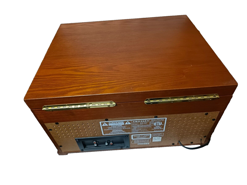 Vintage Style Crosley AM FM Radio Record CD Player Turntable CR24-003A ...