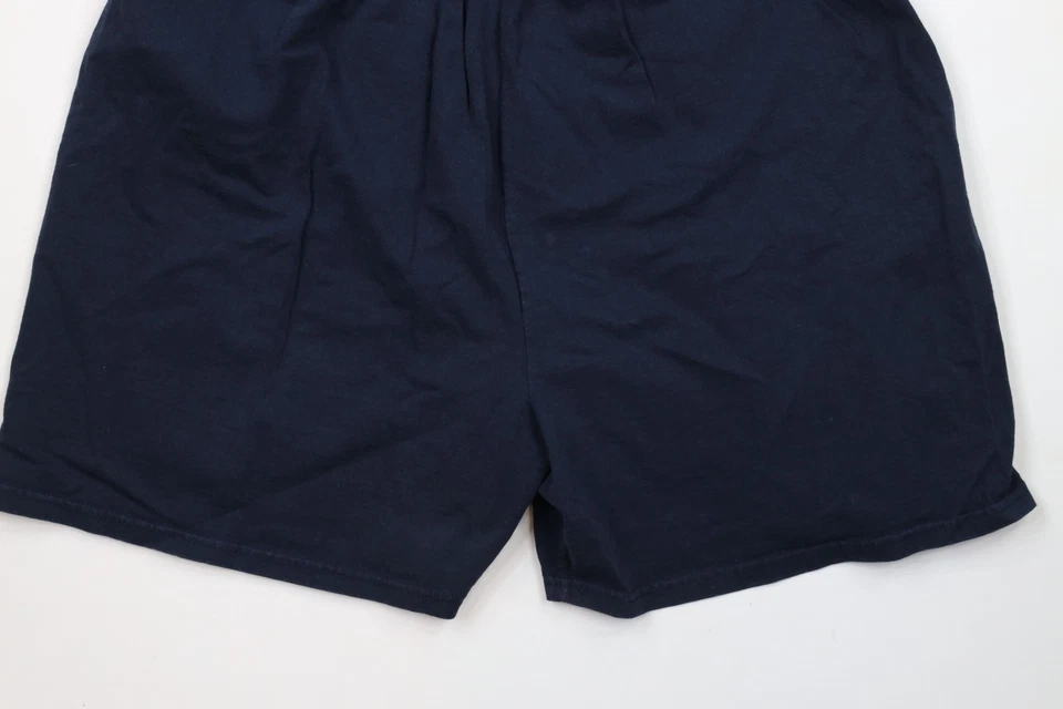 Vintage 90s Champion Mens 2XL Faded Classic Logo Above Knee Shorts Blue Cotton - Image 4 of 4