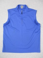 Fennec Vest Men M Blue Sleeveless Pullover Performance Golf Adult Shirt