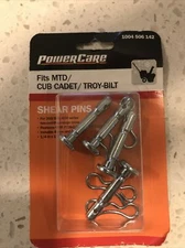 Shear Pins Power Care Fits MTD/CUBCADET/TROY-BILT (4  Shear Pins) OEM#738-04155