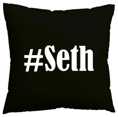 Kissenbezug #Seth I love Seth Schwarz 115870