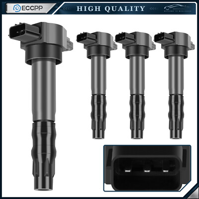 ECCPP 4 Ignition Coils For 06-12 Mitsubishi Eclipse 04-06 Lancer 2.4L L4
