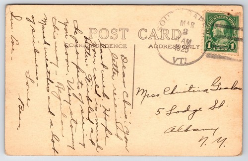 Presidente RPPC Presidente Coolidge Homestead Plymouth Vermont Juramento de Oficina - Imagen 2 de 2