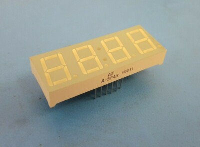 7-Segment, 0.75'' Numeric LED Displays, 4 Digit, Para Light, A-5P4H, RED, 2 Pcs
