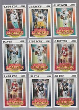 ( 16 ) 2024 PANINI SCORE NFL FOOTBALL SP LEAGUE LEADERS INSERT LOT - MCCAFFREY