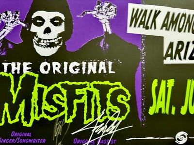 The Misfits SIGNED Poster Arizona Talking Stick Danzig AUTOGRAPHED